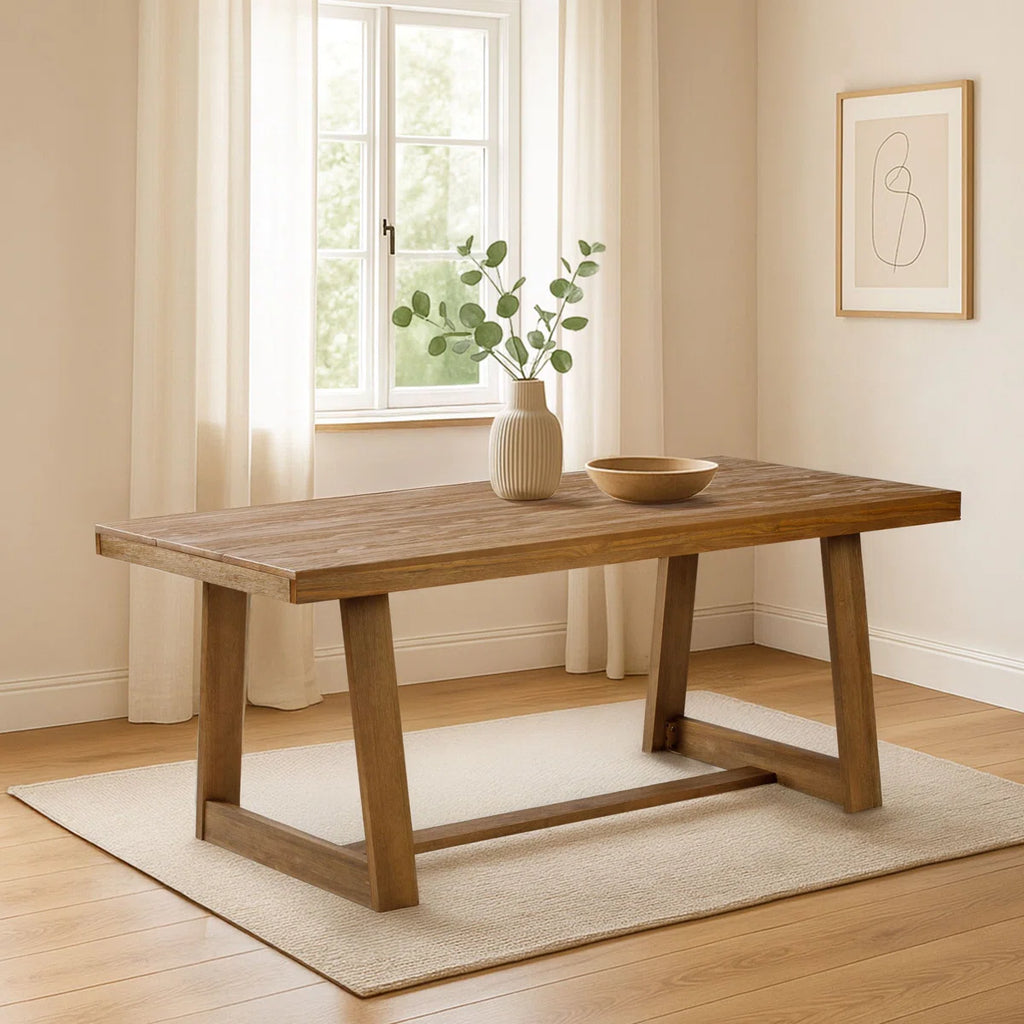 Linzy Pine Solid Wood Dining Table