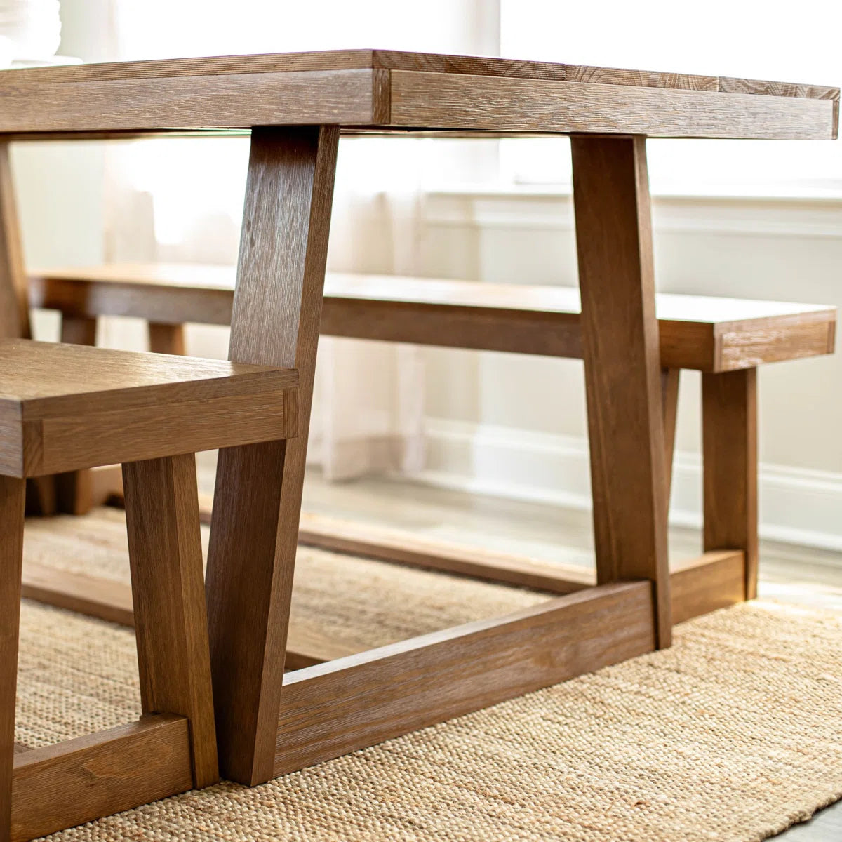 Linzy Pine Solid Wood Dining Table