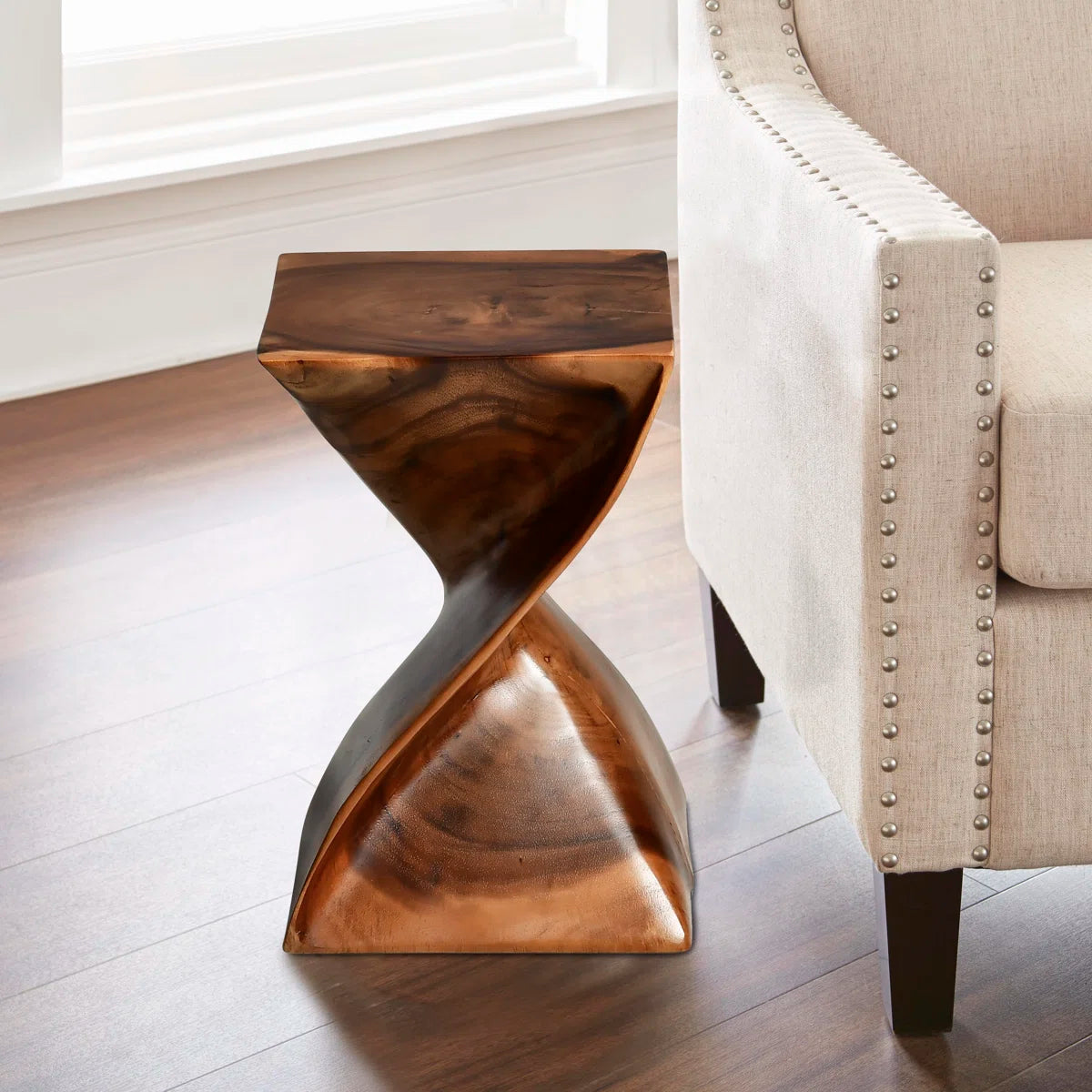 Solid Wood End Table